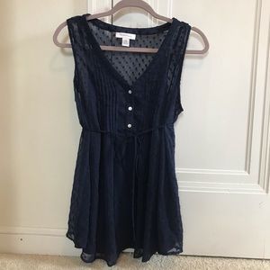 Navy Motherhood Maternity Blouse size L